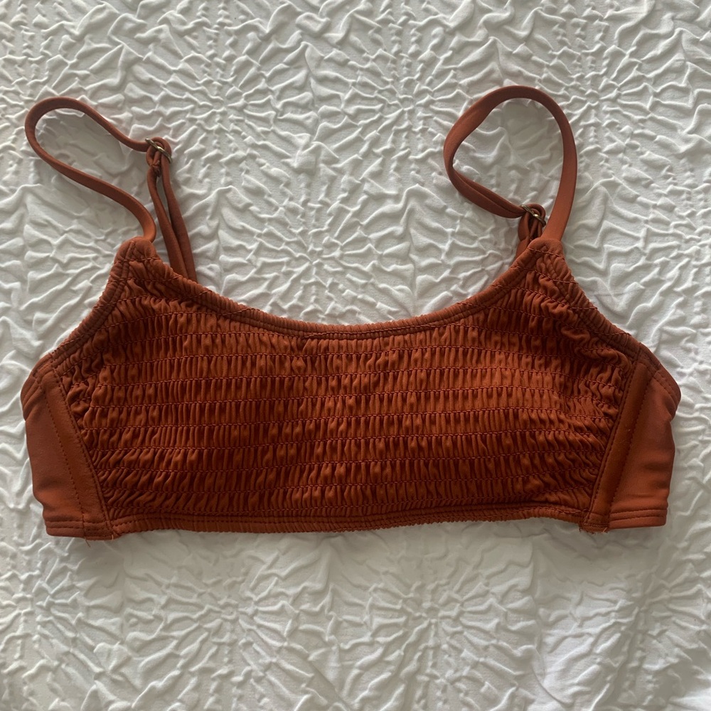 Burnt orange swimsuit top